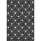 8' X 10' Black And Ivory Abstract Geometric Washable Area Rug With UV Protection