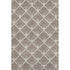5' X 8' Brown And Beige Abstract Geometric Washable Area Rug With UV Protection