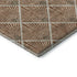 9' X 12' Rust And Beige Abstract Geometric Washable Area Rug With UV Protection