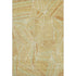 5' X 8' Gold And Beige Geometric Washable Area Rug With UV Protection