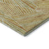 5' X 8' Gold And Beige Geometric Washable Area Rug With UV Protection