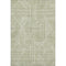 8' X 10' Artichoke Green And Ivory Abstract Geometric Washable Area Rug With UV Protection