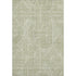 8' X 10' Artichoke Green And Ivory Abstract Geometric Washable Area Rug With UV Protection