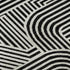5' X 8' Black And Ivory Abstract Geometric Washable Area Rug With UV Protection