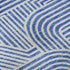 8' Blue And Ivory Abstract Geometric Washable Round Rug With UV Protection