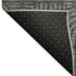 8' X 10' Charcoal And Ivory Abstract Geometric Washable Area Rug With UV Protection