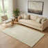 5' X 8' Gold And Ivory Abstract Geometric Washable Area Rug With UV Protection
