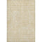 5' X 8' Gold And Ivory Abstract Geometric Washable Area Rug With UV Protection
