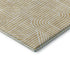8' X 10' Gold And Ivory Abstract Geometric Washable Area Rug With UV Protection