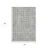 5' X 8' Gray And Ivory Abstract Geometric Washable Area Rug With UV Protection