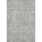 5' X 8' Gray And Ivory Abstract Geometric Washable Area Rug With UV Protection