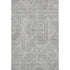5' X 8' Gray And Ivory Abstract Geometric Washable Area Rug With UV Protection