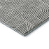 5' X 8' Gray And Ivory Abstract Geometric Washable Area Rug With UV Protection