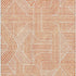 8' X 10' Orange And Ivory Abstract Geometric Washable Area Rug With UV Protection