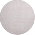 8' Pink And Ivory Abstract Geometric Washable Round Rug With UV Protection