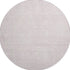 8' Pink And Ivory Abstract Geometric Washable Round Rug With UV Protection