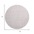 8' Pink And Ivory Abstract Geometric Washable Round Rug With UV Protection