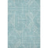 8' X 10' Teal And Ivory Abstract Geometric Washable Area Rug With UV Protection
