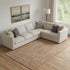 8' X 10' Terra Cotta And Beige Abstract Geometric Washable Area Rug With UV Protection