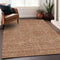 8' X 10' Terra Cotta And Beige Abstract Geometric Washable Area Rug With UV Protection