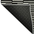 5' X 8' Black And Gray Abstract Geometric Washable Area Rug With UV Protection