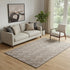 5' X 8' Brown And Beige Abstract Geometric Washable Area Rug With UV Protection