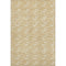 5' X 8' Gold And Ivory Abstract Geometric Washable Area Rug With UV Protection