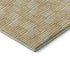 5' X 8' Gold And Ivory Abstract Geometric Washable Area Rug With UV Protection