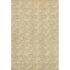 8' X 10' Gold And Ivory Abstract Geometric Washable Area Rug With UV Protection