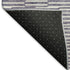 8' X 10' Lilac And Ivory Abstract Geometric Washable Area Rug With UV Protection