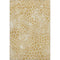5' X 8' Gold And Ivory Geometric Washable Area Rug With UV Protection
