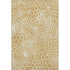 5' X 8' Gold And Ivory Geometric Washable Area Rug With UV Protection