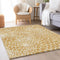8' X 10' Gold And Ivory Geometric Washable Area Rug With UV Protection