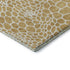 8' X 10' Gold And Ivory Geometric Washable Area Rug With UV Protection