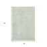 5' X 8' Mint Green And Ivory Geometric Washable Area Rug With UV Protection