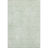 5' X 8' Mint Green And Ivory Geometric Washable Area Rug With UV Protection