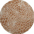 8' Rust And Ivory Geometric Washable Round Rug With UV Protection
