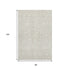 8' X 10' Beige And Ivory Damask Washable Area Rug With UV Protection