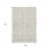 9' X 12' Beige And Ivory Damask Washable Area Rug With UV Protection