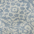 5' X 8' Denim Blue And Ivory Damask Washable Area Rug With UV Protection