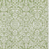 5' X 8' Green And Ivory Damask Washable Area Rug With UV Protection