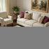 5' X 8' Ivory And Beige Damask Washable Area Rug With UV Protection