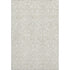 5' X 8' Ivory And Beige Damask Washable Area Rug With UV Protection