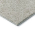 5' X 8' Ivory And Beige Damask Washable Area Rug With UV Protection