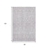 8' X 10' Lavender And Ivory Damask Washable Area Rug With UV Protection