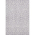 8' X 10' Lavender And Ivory Damask Washable Area Rug With UV Protection