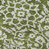 8' Olive Green And Ivory Damask Washable Round Rug With UV Protection