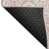 5' X 8' Pink And Ivory Damask Washable Area Rug With UV Protection