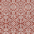 8' X 10' Red And Ivory Damask Washable Area Rug With UV Protection