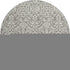 8' Taupe And Ivory Damask Washable Round Rug With UV Protection